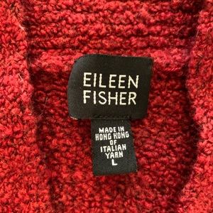 Eileen fisher cardigan dark red size large